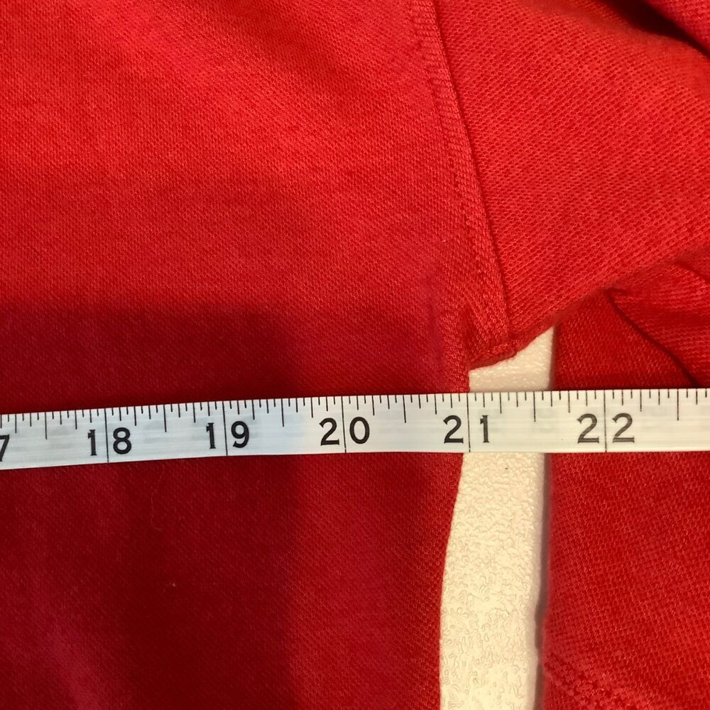 Vineyard Vines Women’s Top Red Cropped Boxy Popover Zipper Back Size XS - Picture 3 of 10